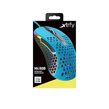 Amazon | XTRFY ゲーミングマウス M4 RGB マイアミブルー